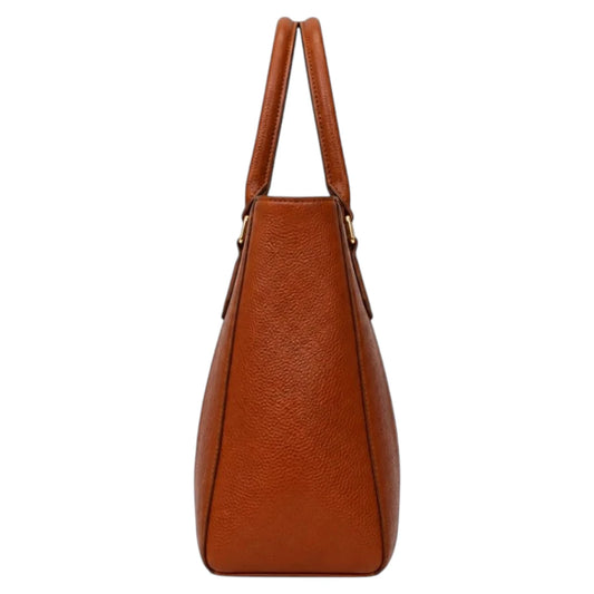Bagzan Luxury Brown Leather Tote Handbag for Women