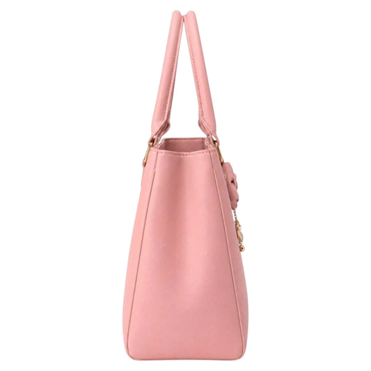 Bagzan Women’s Elegant Blush Pink Leather Handbag