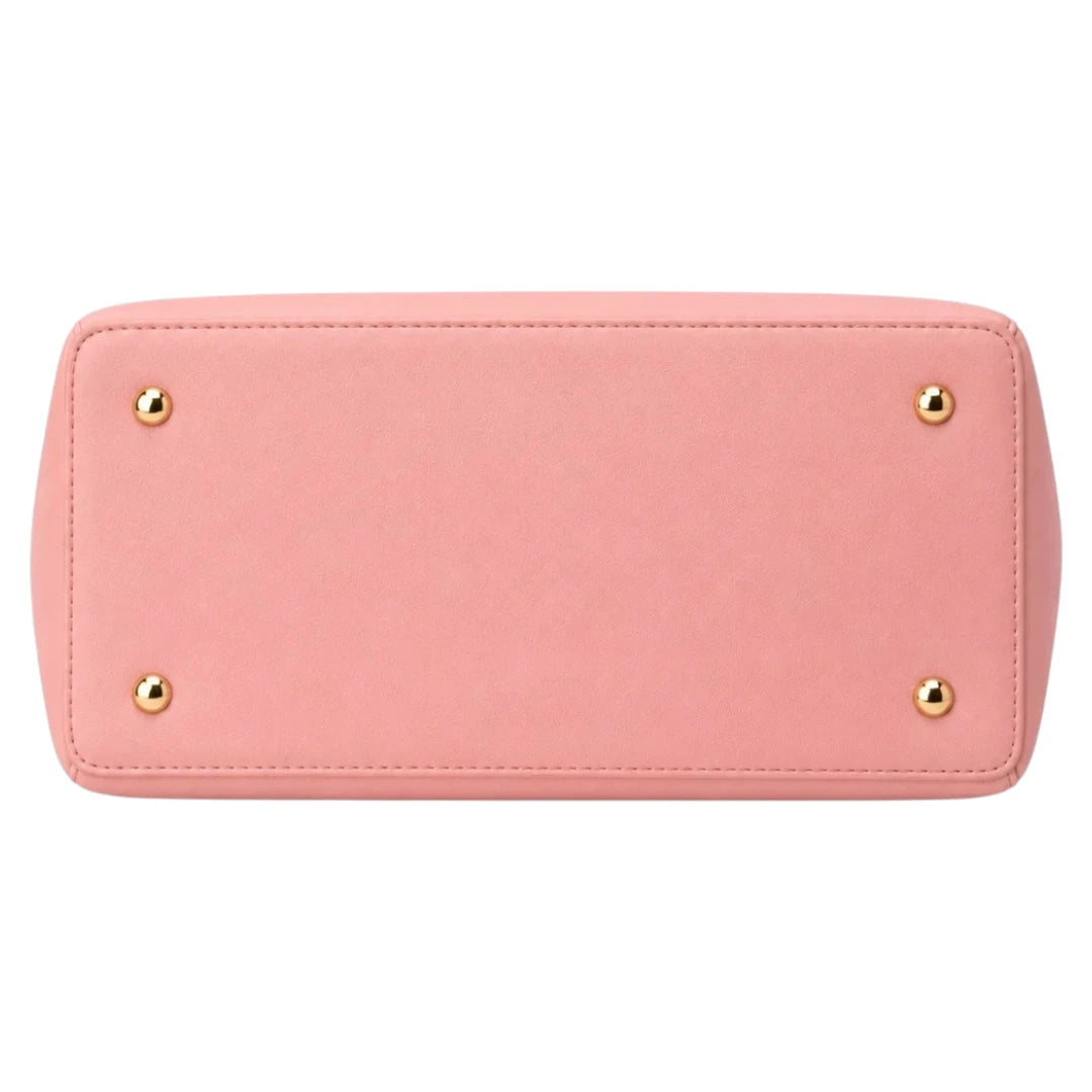 Bagzan Women’s Elegant Blush Pink Leather Handbag