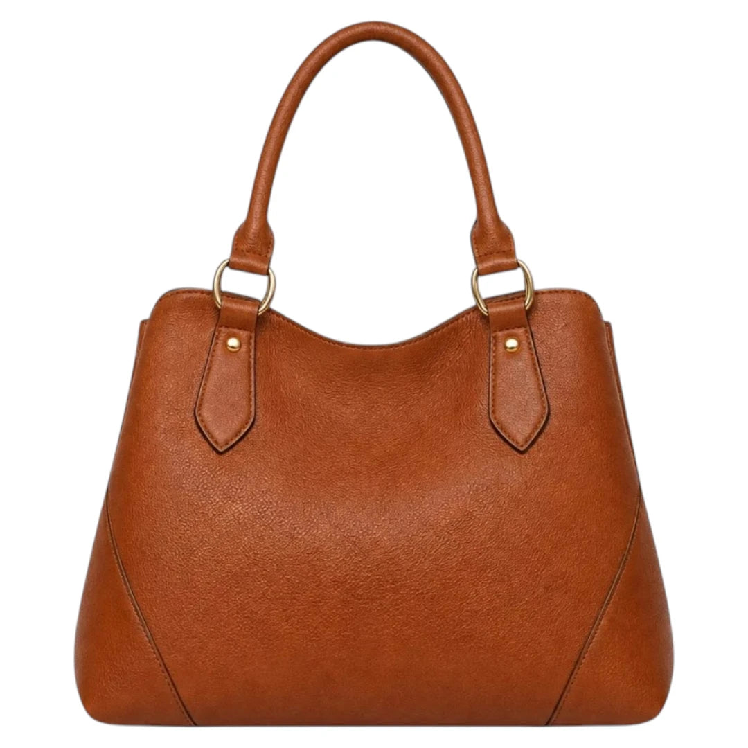 Bagzan Women’s Premium Leather Tote Bag Brown